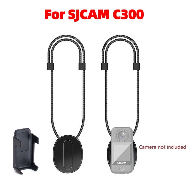 สายคล้องคอแม่เหล็ก SJCAM สำหรับกล้องแอ็คชั่น SJCAM C300 และ C400 Pocket ปรับได้ อุปกรณ์เสริมกล้องแอ็