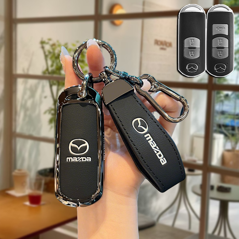 Mazda เคสกุญแจรีโมทรถยนต์ สําหรับ Mazda 2 Mazda 3 Mazda 4 6 CX3 CX4 CX5 CX9 ของแต่งรถยนต์ พวงกุญแจ