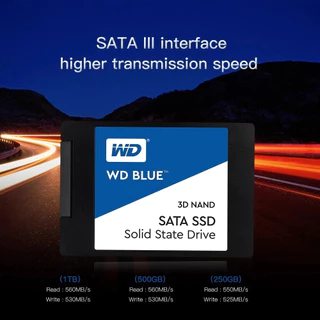 SSD ใหม่ 250GB,500GB,1TB Western Digital SSD (เอสเอสดี) WD BLUE SATA 3 2.5" 3D NAND