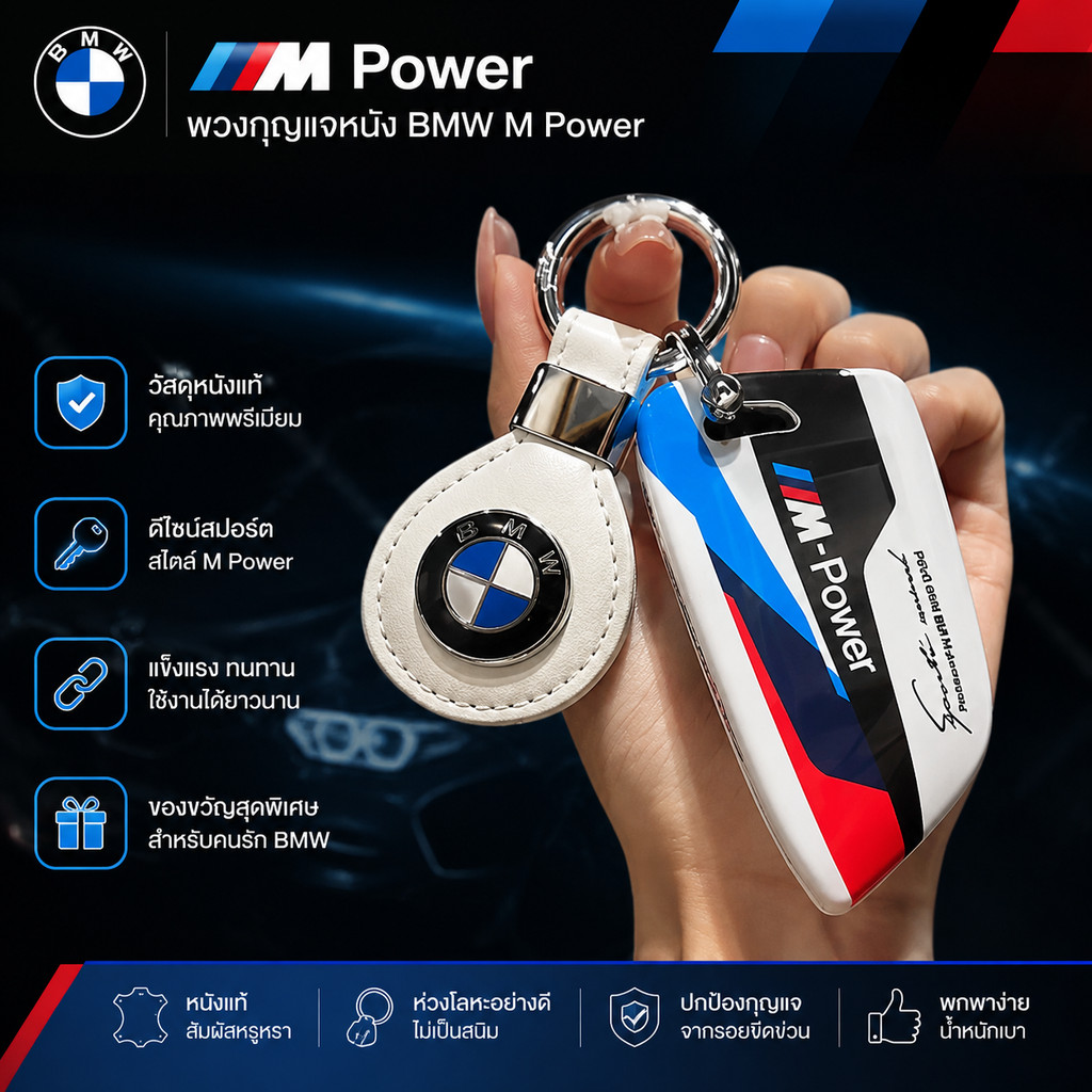 เคสกุญแจสไตล์ใหม่ BMW เหมาะสําหรับ 3 Series 5 Series เข้ากันได้กับ X1 X2 X3 X4 X5 Blade Key Case 3 S