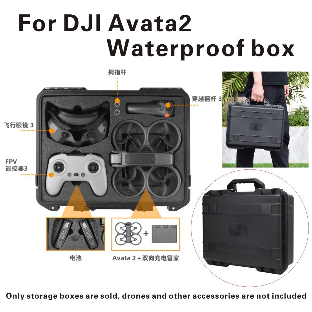 กล่องกันน้ํา สําหรับ AVATA2 DJI Goggles 3 DJI FPV Motion3 DJI AVATA2