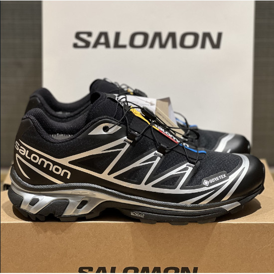 SALOMON XT-6 GTX cut Black Silver Grey【แท้💯】