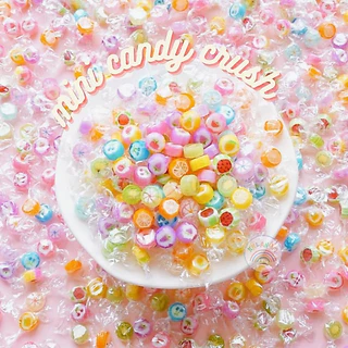 ลูกอมตัด Mini Candy Cut handmade fruit (1ชิ้น/1.34 กรัม) จำนวน 50-100 ชิ้น ลูกอมจิ๋ว ลูกอมแฮนด์เมด ท็อฟฟี่ ลูกอมงานบวช