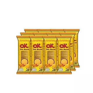 OK ขนมปังกรอบแผ่นบาง รสชีส 30g (แพ็ค 12 ชิ้น) By กำตังค์