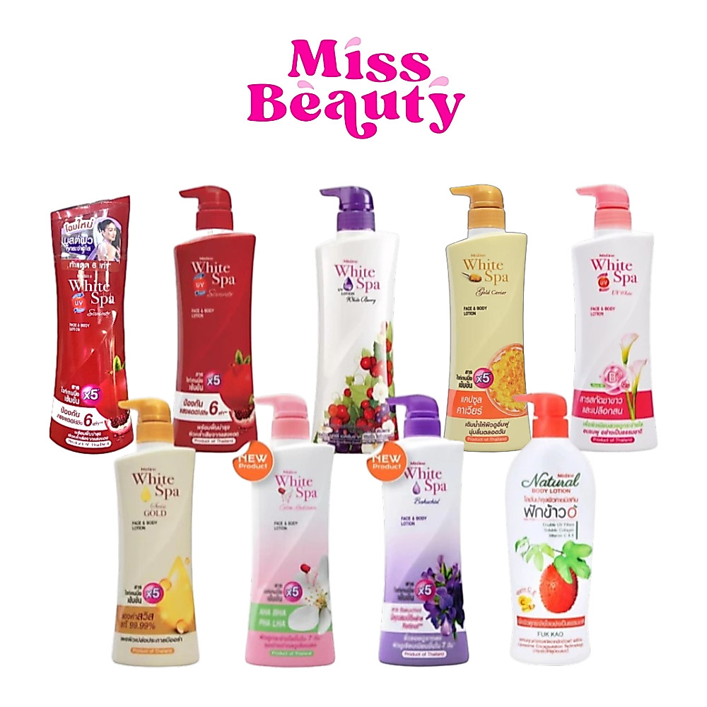 ครีมทาผิว มิสทีน ไวท์ สปา Mistine White Spa Lotion 200/400/500ml.
