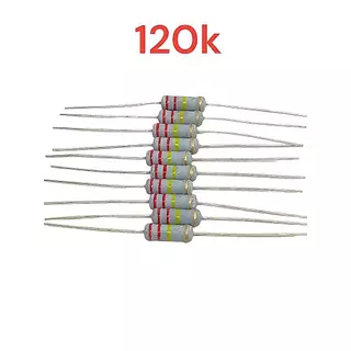 10pcs ตัวต้านทาน 1 วัตต์ 5% ฟิล์มโลหะออกไซด์ metal filmoxide 1W 4.7 1K 10K 220 120k 10 22 2.2 10K 100K resister