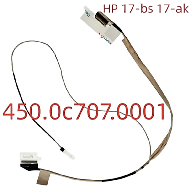 ใหม่ LCD LED Video Flex สําหรับ HP 17-BS 17-AK TPN-W129 แล็ปท็อปสาย LCD 450.0C707.0001 450.0C706.002