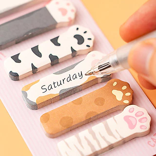 180 แผ่นการ์ตูน Cat Note Series สติ๊กเกอร์ดัชนีโรงเรียน Office Classification Index Tag Sticky Notes สติ๊กเกอร์ชุด