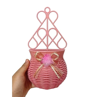 แจกันพลาสติก แจกันดอกไม้ แจกัน ขนาด 14*25.5 cm สีสันสวยงาม