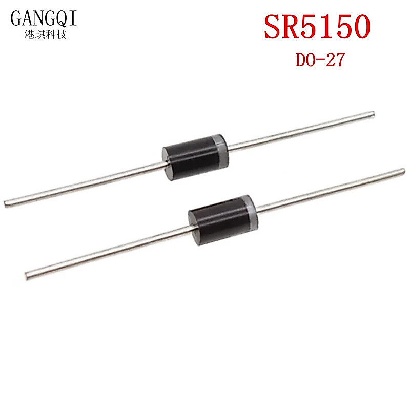 10PCS SR5150 SB5150 MBR5150 Schottky ไดโอด 5A 150V DO-27 ใหม่ CHIP IC WDMK