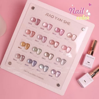 【พร้อมส่ง】JYS 16สี (JIAO YAN SHE) สีเจลแคทอาย/ สีลูกแก้ว แถมชาร์ทอะคริลิคสำเร็จรูป แม่เหล็ก เอฟเฟกต์มันเงามาก