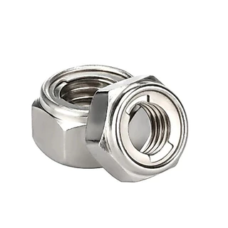 น็อตกันคลาย ยู-ล็อค เกลียวมิล หยาบ Stanless Steel SUS 304 Metric Thread U-Lock Nuts.