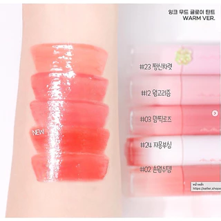(กดในไลฟ์ลด40%) PERIPERA INK MOOD GLOWY TINT ลิปทินต์ (สี15แถมGrip tok)