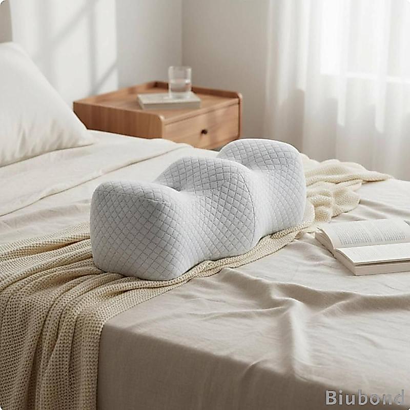 [Biubond] Memory Foam Knee Soft Cushion and Resilient Memory Foam Leg Rest Cushion Breathable Contou