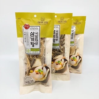 ไก่ตุ๋นโสมเกาหลี เครื่องโสมพร้อมปรุง 1ชุด 70g ซัมกเยทัง 삼계탕 Samgyetang