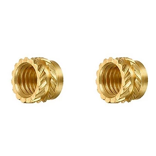100 ชิ้น M3 ด้าย Knurled ทองเหลืองเกลียวความร้อนชุดทนความร้อนใส่ Embedment Nut,M3X5X4,สําหรับ 3D เครื่องพิมพ์ Voron 2.4 ฯลฯ