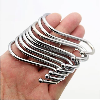 S รูปตะขอ Clasp สแตนเลส Railing S แขวนตะขอสําหรับเสื้อผ้ากระเป๋าผ้าเช็ดตัวห้องครัวห้องน้ําชั้นเก็บผู้ถือ