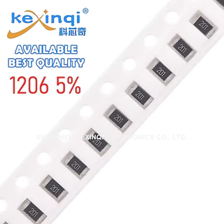 (100 ชิ้น) 1206 ตัวต้านทาน SMD 5% 1/4W 1K 10M 2.2K 2.7K 6.8K 10K 22K 33K 47K 68K 100K 220K 330K 470K 680K 1M 2.4M 4.7M Ohm ความต้านทาน