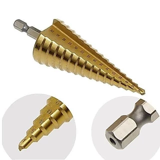 ดอกสว่านสเต็ป HSS ทรงเจดีย์ ขั้นบันได StepDrill เจาะรู 4-32 mm
