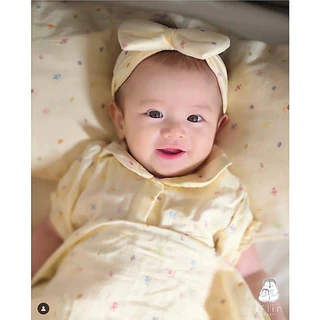 Iflin Baby - ที่คาดผมโบว์ สำหรับเด็กอ่อน - Bow Headband - โบว์ใหญ่นุ่มๆ ใช้ได้ตั้งแต่แรกเกิด