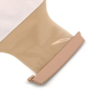 10pcs Colostomy กระเป๋า 15-65 มม.ตัดขนาด Beige ด้านข้าง Drainable one-single ระบบ Ostomy กระเป๋า 550ml ความจุขนาดใหญ่ Stoma กระเป๋า 2 คลิป