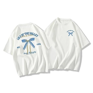 COD✅ (จัดส่งในกรุงเทพฯ) MAO Shop เสื้อยืด oversize - แฟชั่นโบว์สวยพิมพ์เสื้อยืดแขนสั้น เสื้อยืด y2k