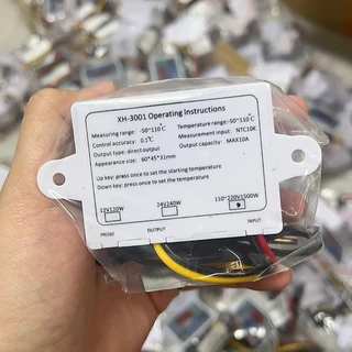 ชุด 3 อย่าง อุปกรณ์เสริมตู้ฟักไข่ ตัวควบคุมอุณหภูมิ XH-W3001พัดลมตู้ฟักไข่ เครื่องวัดอุณหภูมิ-50-110°C