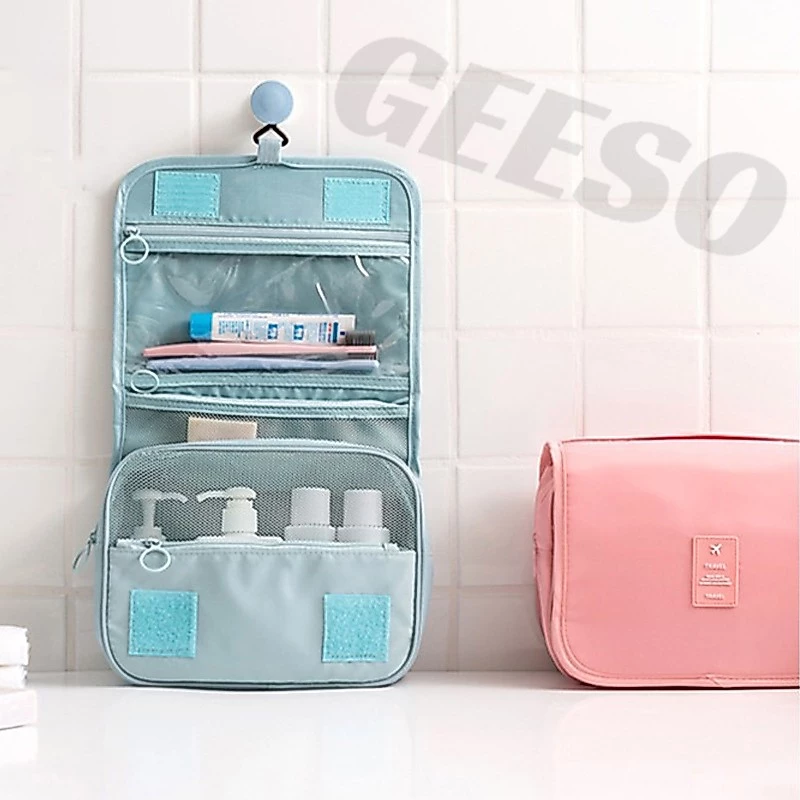 GEESO Makeup Bags Travel Cosmetic Hanging Bag  กระเป๋าแขวนในห้องน้ำ จัดระเบียบจัดเก็บของใช้ส่วนตัวอเนกประสงค์ 悬挂化妆包 thumbnail 4