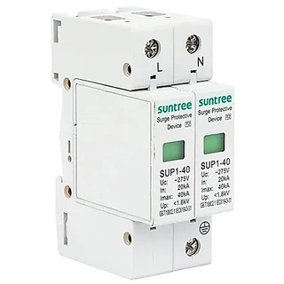 SUP1H-40 Surge Protective Device SPD 20KA/40KA กันฟ้าผ่า 1P 2P 3P 4P สำหรับไฟบ้านAC SUNTREE