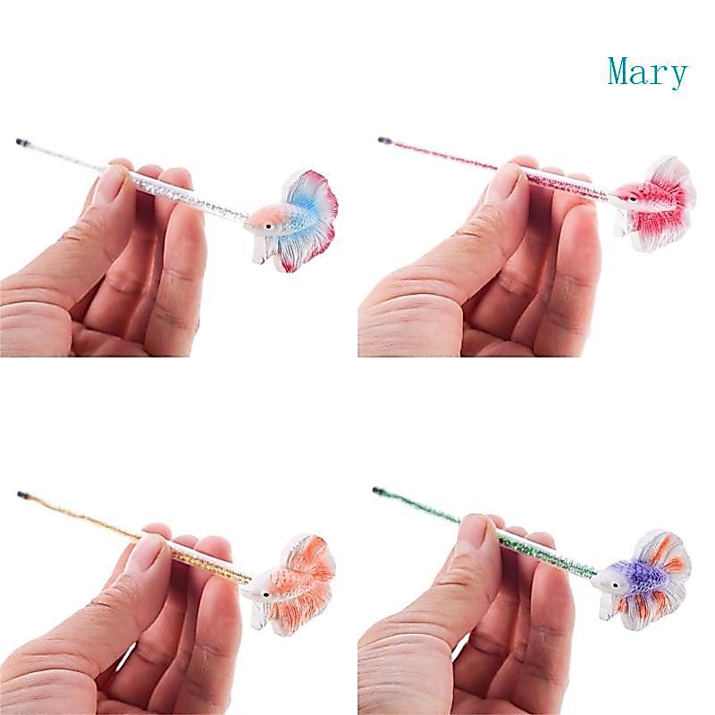 Mary Betta Training Wand Betta Starter Kits เรซิ่น Betta Training Stick ตกแต่ง
