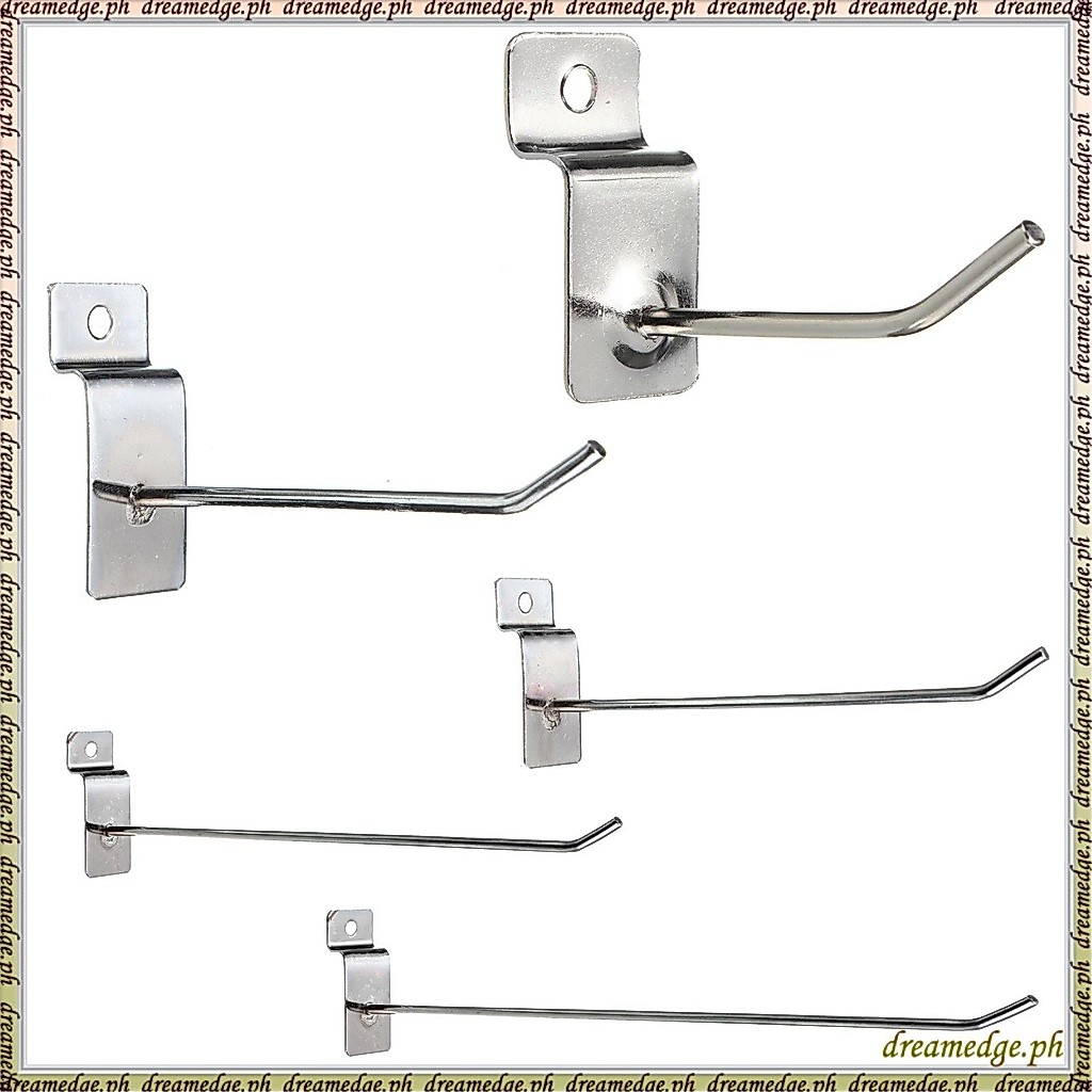 [SKG] 25 x Slatwall Single Hook Pin Shop Display Fitting Prong Hanger