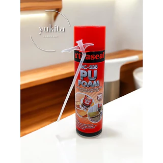 PU Foam รุ่นพรีเมียม ขยายตัว35เท่า พียูโฟม ซ่อมหลังคา พื้น ผนัง ขอบวงกบ อุดรอยรั่ว สเปรย์โฟม
