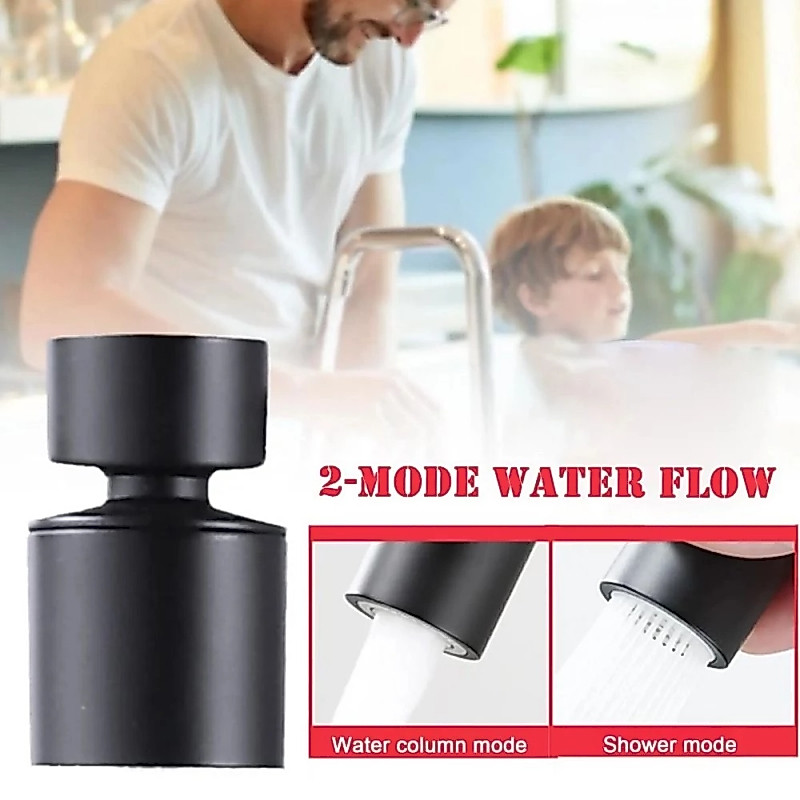 KOVEX เครื่องเติมอากาศก๊อกน้ํา 360° หัวก๊อกน้ําสเปรย์ 2 โหมด แบบหมุนได้ สําหรับอ่างล้างจาน รูปที่ 8