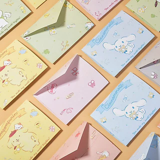 การ์ดอวยพรวันเกิด โปสการ์ด ลาย Melody Cinnamon Dog Kuromi Hello Kitty น่ารัก ✨COD✨