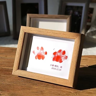 Shoo ♡ส่งจากไทย♡ Handprint แผ่นหมึกปั๊มรอยเท้า/มือ​ลูกน้อย สัตว์เลี้ยง อัลบั้มภาพอนุสรณ์รอยเท้า