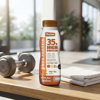 [สินค้าส่งด่วน] โปรเท็น นมโปรตีนสูง รสชาไทย 350 มล. PROTEN HIGH PROTEIN THAI TEA FLAVOR 350