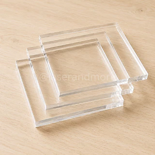 (L) แผ่นอะคริลิคใส ขนาด 20x40cm หนา 2 - 10 mm