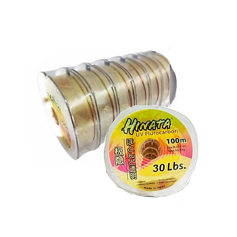 Hinata UV Fluorocarban Monofilament สายตกปลา/Tali Tangsi Hinata/Tali Tangsi Hinata 100m 8/10/20/30/4