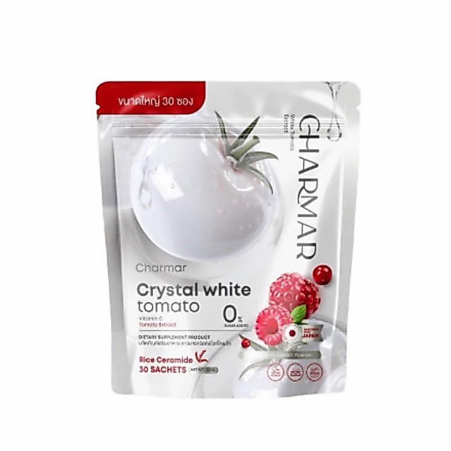 ชาร์มาร์คริสตัลไวท์โทเมโท Crystal White Tomato  30 ซอง