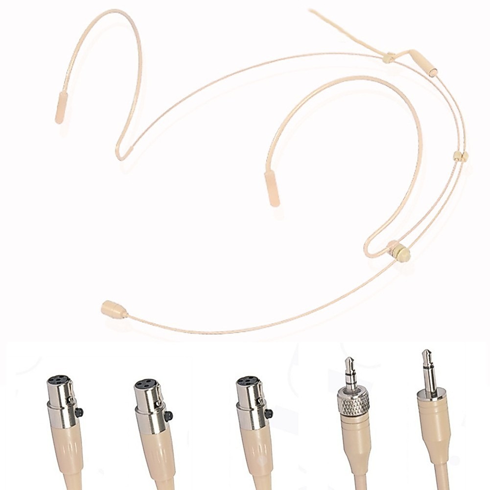 $[Premium]$Double Earhook Headset Mic Headwear Microphone สําหรับสําหรับสําหรับ Shure Wireless