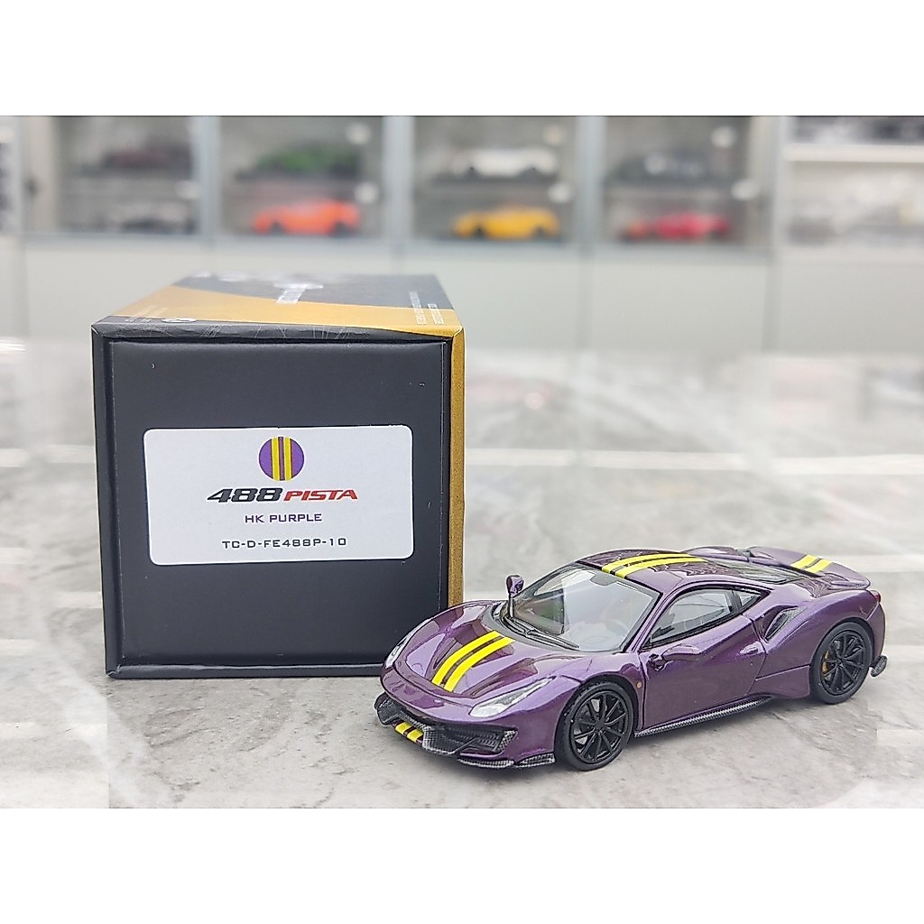 [สต๊อกพร้อม] TOC 64 Ferrari 488 pista HK PURPLE ราคา 138TC-D-FE488P-10