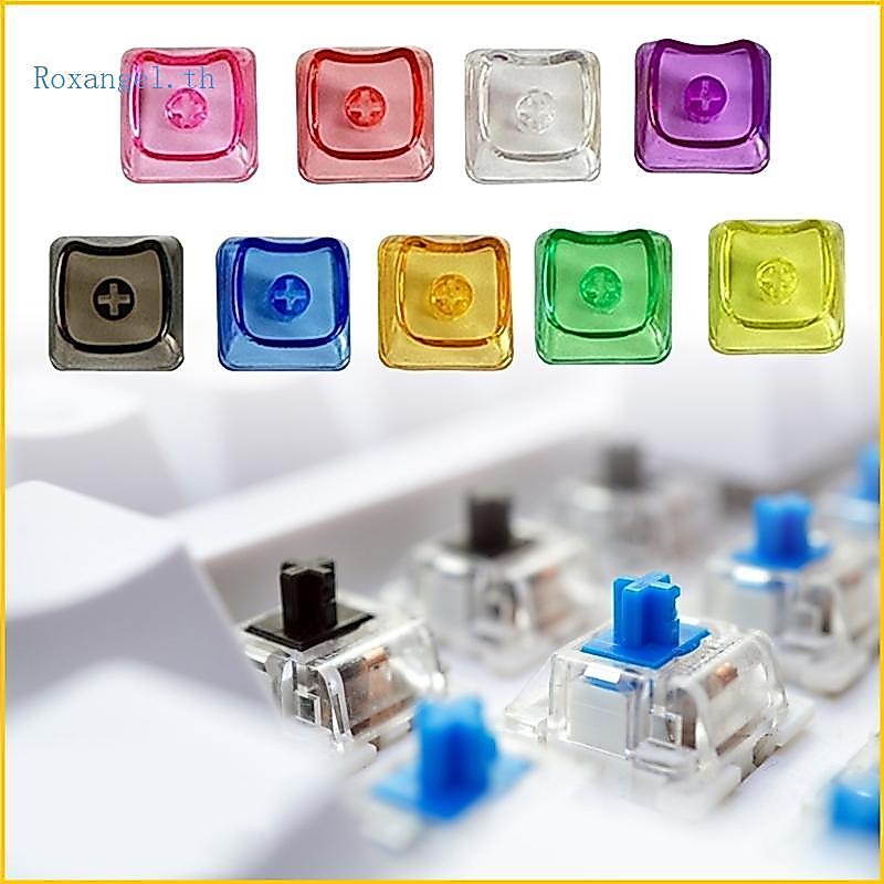 ROX 10 ชิ้นโปร่งแสง PC Gaming Keycaps ชุดสําหรับ MX Switches Mechancial คีย์บอร์ด