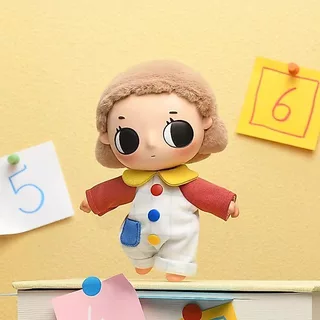 P POPMART Nyota Little Moment Series จี้ตุ๊กตาผ้ากํามะหยี่กล่องลึกลับของเล่นของขวัญ