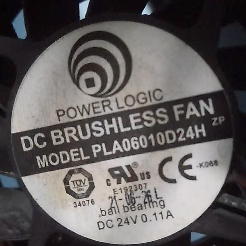 POWER LOGIC 6cm6010 DC12V 0.11A PLA06010D24H 2 สายผง热风