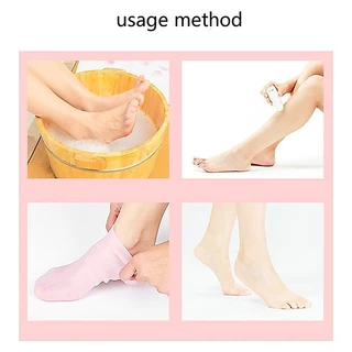 ถุงเท้าซิลิโคน สปาเท้า ถุงเท้าสปาคลุมทั้งเท้า ให้ความชุ่มชื้น Silicone socks ป้องกันส้นเท้าแตก G3143