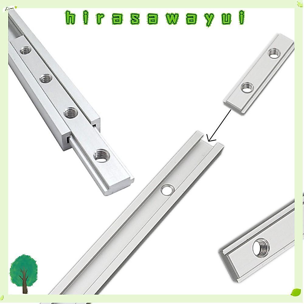 HIRASAWAYUI Jig รางสไลด์มุม, อลูมิเนียมอัลลอยด์ ราง T-Slot 19 มม. ทนทาน แบบเลื่อนคู่ M6 สําหรับงานเลื่อยโต๊ะ
