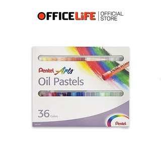 Pentel (เพนเทล) สีชอล์คน้ำมัน Oil Pastels ชุด 12 / 16 / 25 / 36 / 50 สี (1 กล่อง)