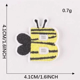 DIY ตัวรีดติด A-Z รีดกับวัสดุที่เป็นผ้าได้หลากชนิด ติดบนอุปกรณ์นักเรียน ติดกระเป๋า ติดรองเท้าผ้า งานปักละเอียด ซ่อมเสื้อ
