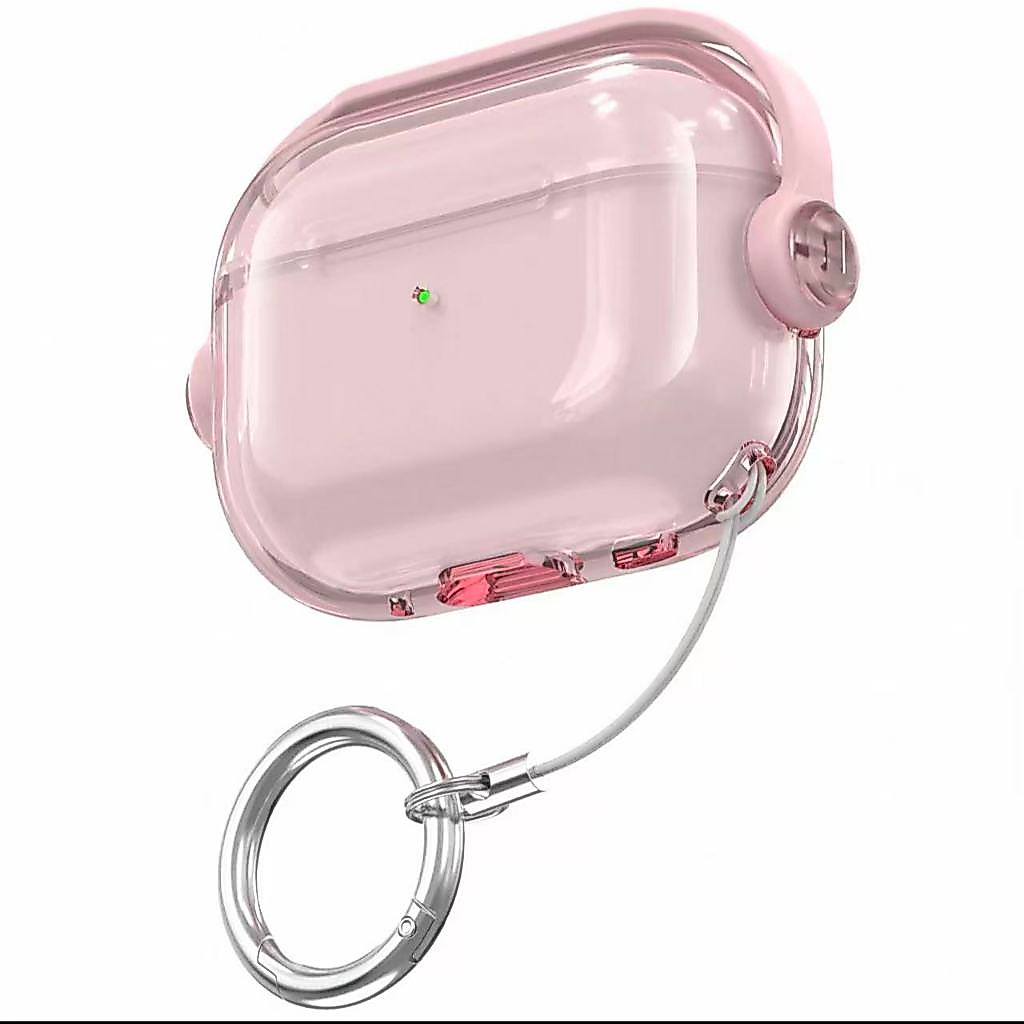 โปร่งใสสําหรับAirPods Pro3 กรณีล็อควงเล็บAirPodsสําหรับAirPods Pro3 1/2/3/Pro Pro2 กรณีAirPods 3 Appleชุดหูฟังไร้สายบลูทูธAnti drop AirPods 4/4ancกรณี