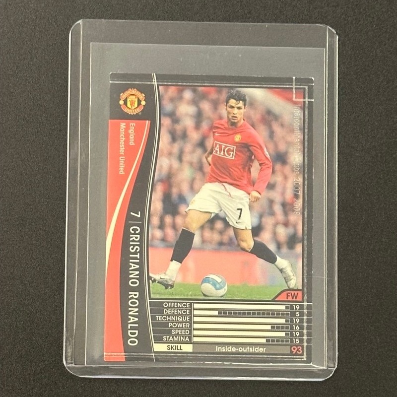 การ์ดฟุตบอล Cristiano Ronaldo Manchester United ปีบัลลงดอร์ Panini WCCF 2007-2008